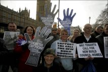 Lobbying MPs on January 22 at Parliament (photo: Andrew Wiard www.reportphotos.co.uk