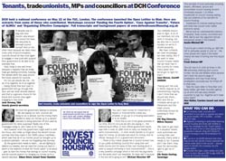 DCH Open Letter to Tony Blair and Conference extracts...